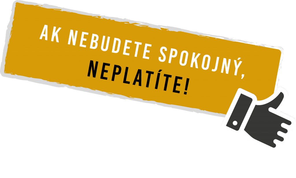 ak nebudete spokojný, neplatíte - banner